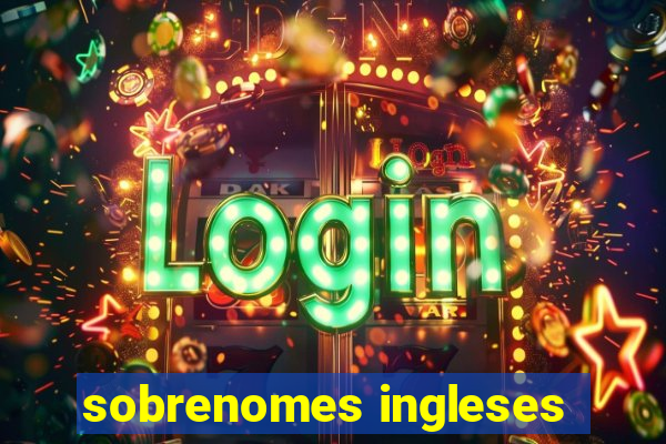 sobrenomes ingleses